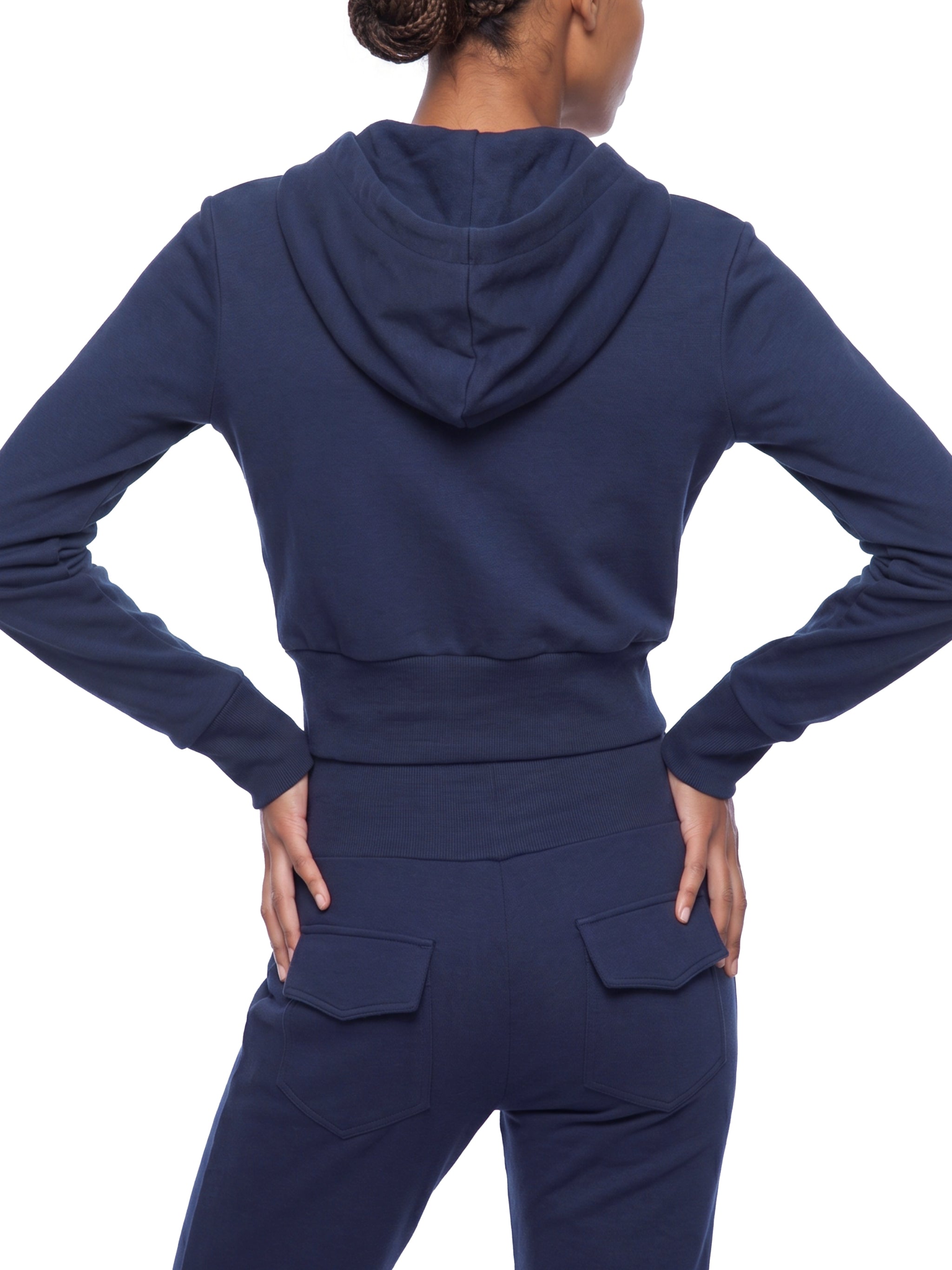 Women’s Slim Crop Full Zip Hoodie