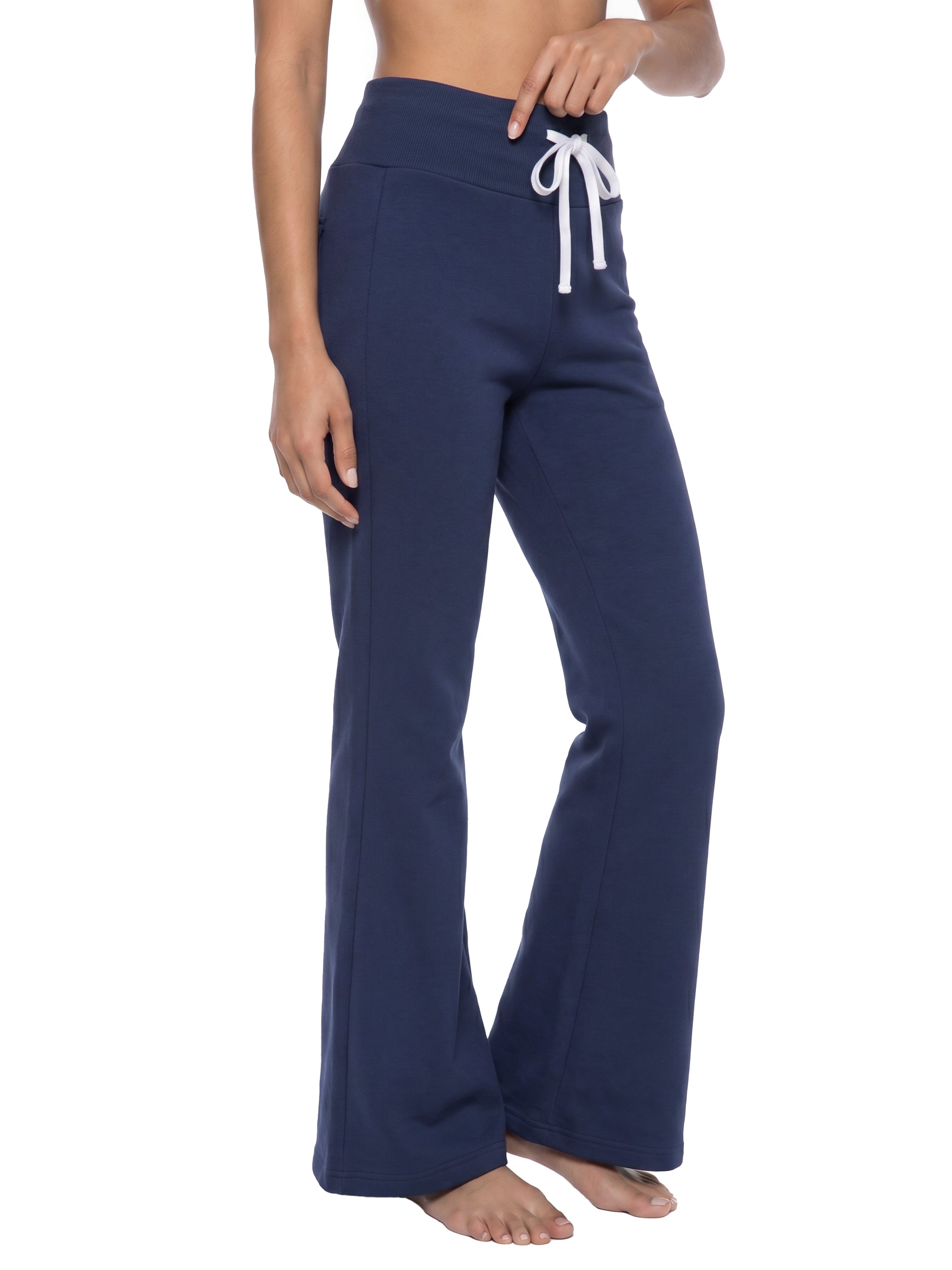 Women's Drawstring Flared Leg Pants