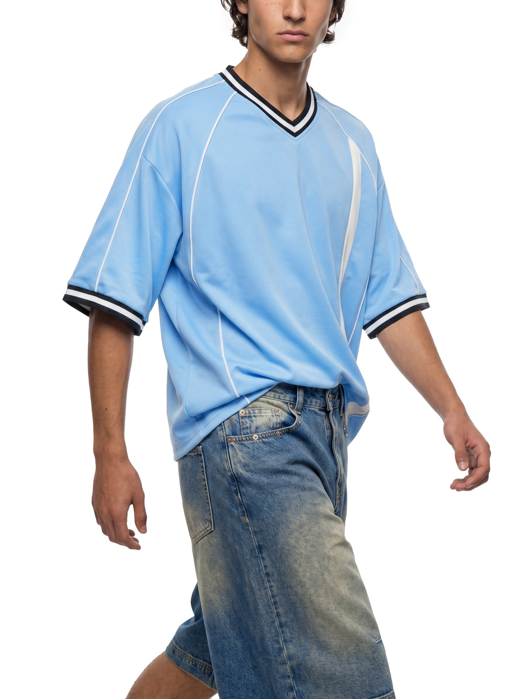 Unisex Boxy V-Neck Soccer Jersey