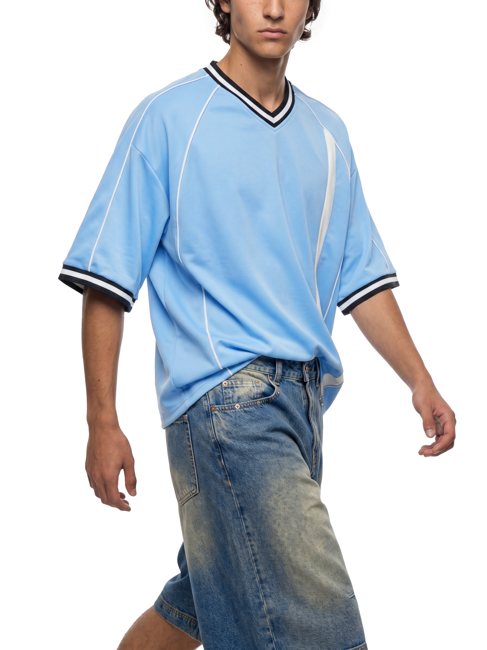 Unisex Boxy V-Neck Soccer Jersey