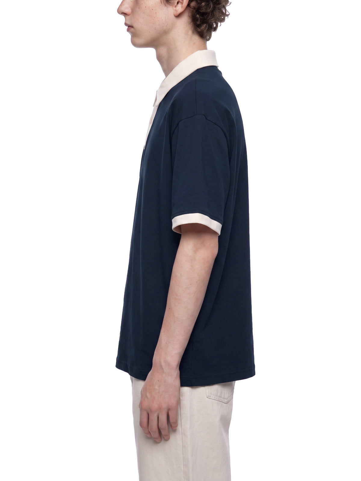 Unisex Color Block Polo Shirt